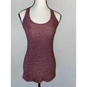 Lululemon Heathered Burgundy Racerback Tank Top Size 4